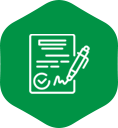 Signed document with pen