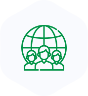Global community icon.
